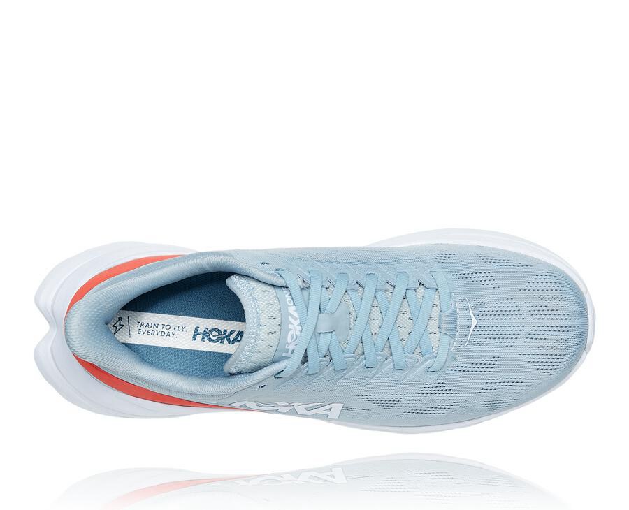 Hoka One One Hardloopschoenen Heren - Mach 4 - Blauw/Wit - UM0315627